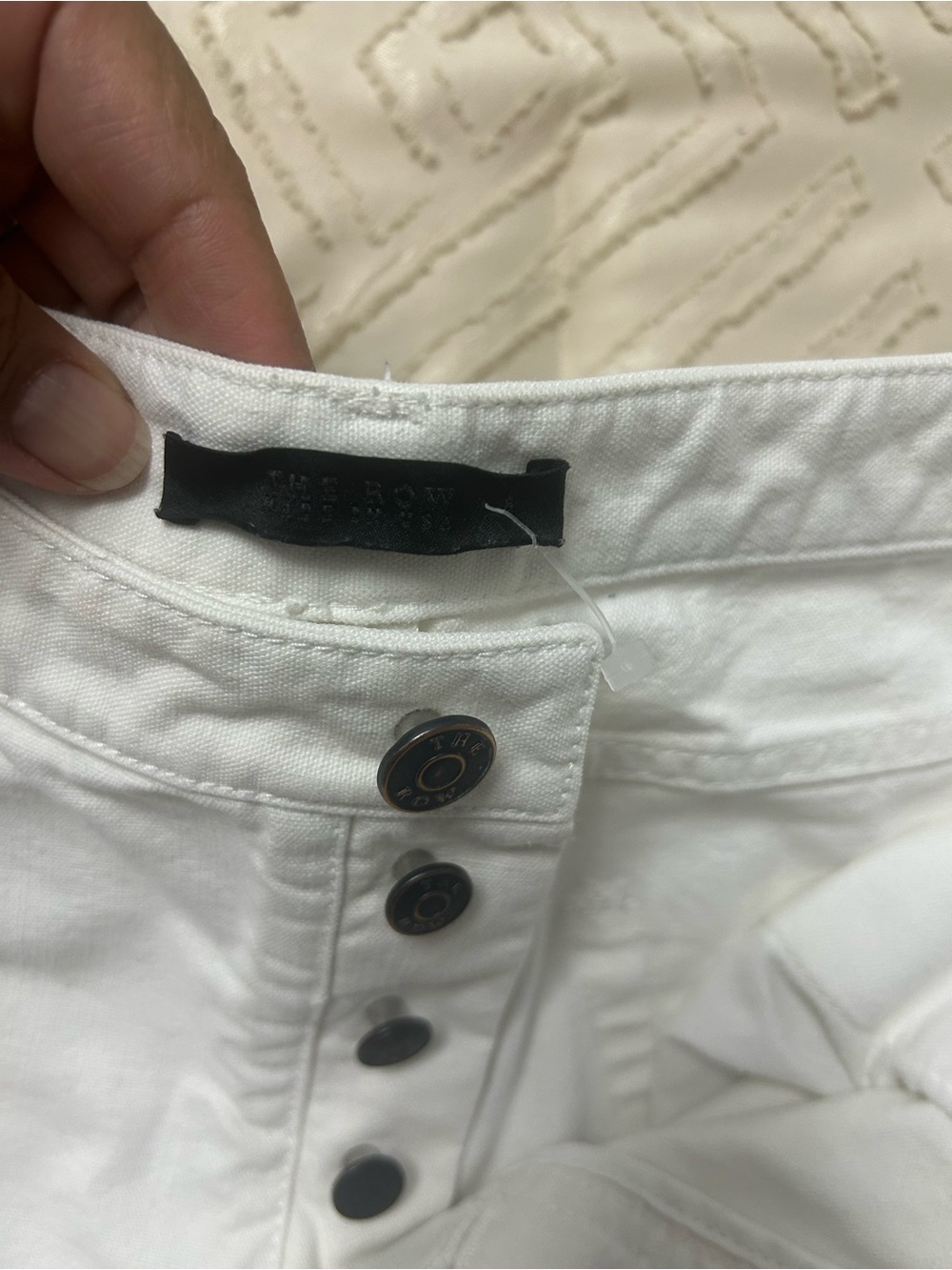 The Row White Cropped Ankle Jeans - Picture 4 of 6